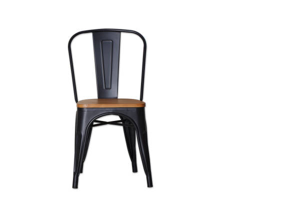 istock black steel chair clipping path on white 1155129802