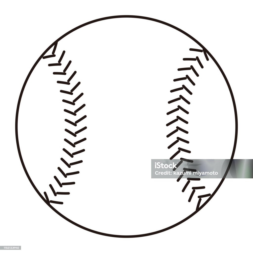 Baseball Ball Illustration Baseball - Ball stock vector
