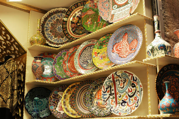 istock traditional culture beautiful souvenirs dishes 1155140126
