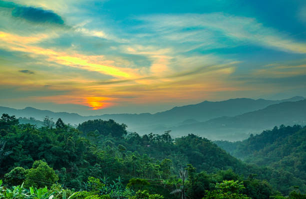 istock Sunrise in Nanggung District of Bogor 1155144717