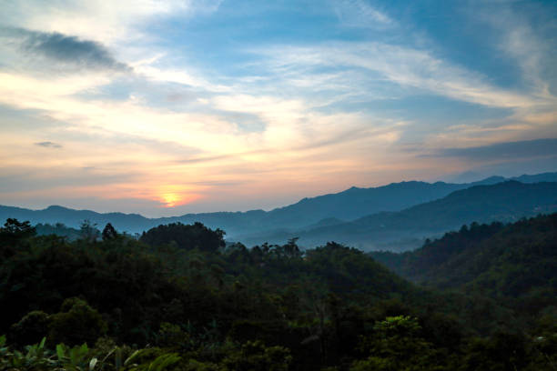 istock Sunrise in Nanggung district of Bogor 1155144729