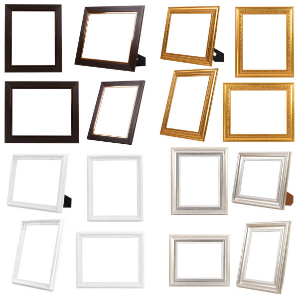 istock Multiple of  Wood Frame ISOLATED on White Background. 1155146355