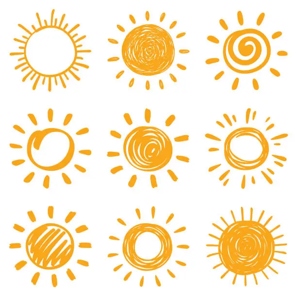 Vector illustration of Sun