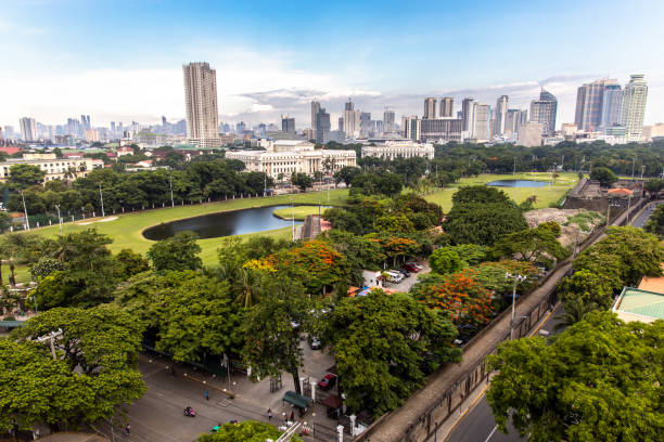 istock Manila cityscape from Intramuros 1155154947