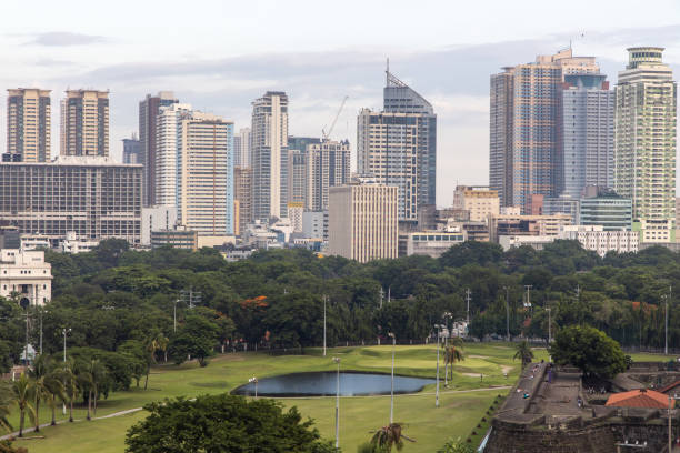 istock Manila cityscape from Intramuros 1155155202