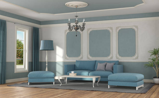 istock Modern sofa in a room in classic style 1155156163