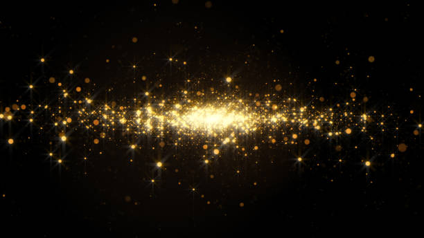 istock Fire flames with sparks on a black background. 1155156246