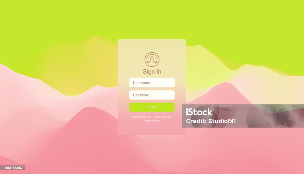 Login User Interface Modern Screen Design For Mobile App And Web Design ...
