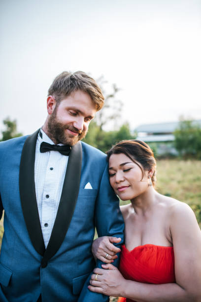istock Bride and groom have romance time and happy together 1155156963