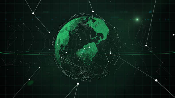 istock Abstract financial technology and world economy visual image. 1155161276