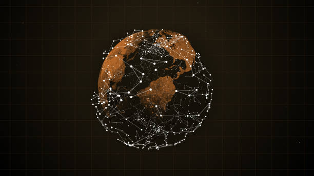 istock International freight or shipping service connection around the globe. 1155161458