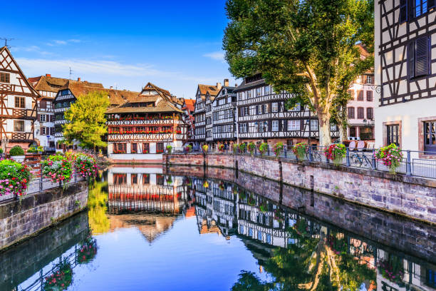 strasburgo, alsazia, francia. - la petite france foto e immagini stock