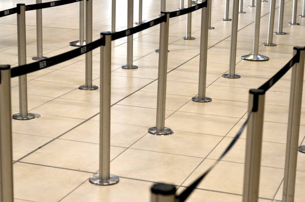 istock Barrier tape on an airport 1155162560