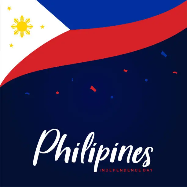 Vector illustration of Philippines National Day Vector Design Template
