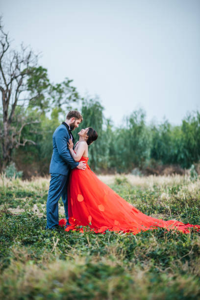 istock Bride and groom have romance time and happy together 1155167714