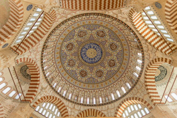 istock historical old famous selimiye mosque dome ceiling in edirne turkey 1155167848