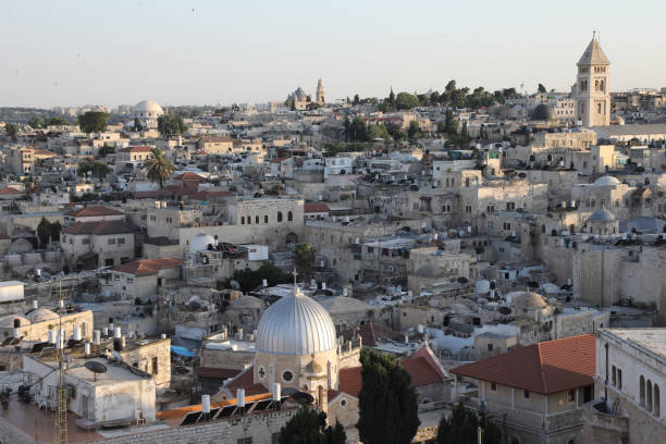 istock Jerusalem old city skyline sunset 1155168483