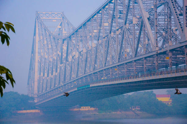 istock Howrah Bridge over Hoogly river, Kolkata, India 1155168521