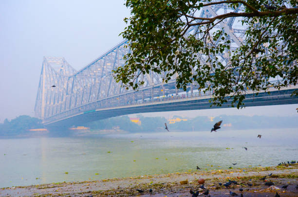 istock Howrah Bridge over Hoogly river, Kolkata, India 1155168590