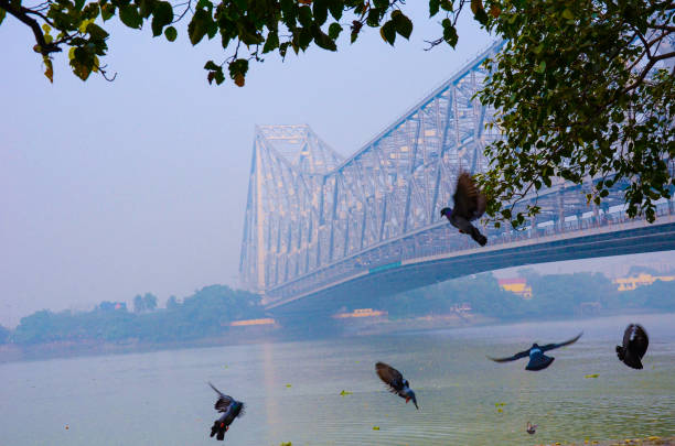 istock Howrah Bridge over Hoogly river, Kolkata, India 1155168618