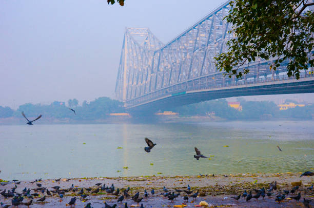 istock Howrah Bridge over Hoogly river, Kolkata, India 1155169247