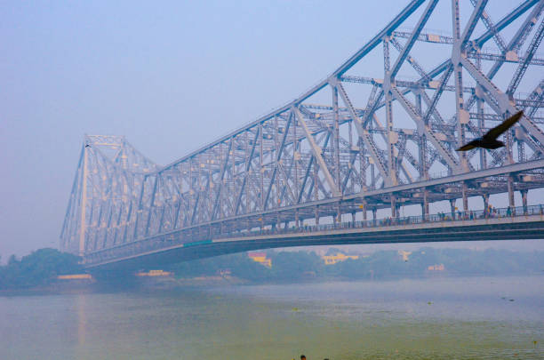 istock Howrah Bridge over Hoogly river, Kolkata, India 1155169395