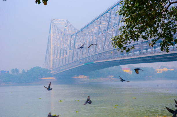 istock Howrah Bridge over Hoogly river, Kolkata, India 1155169519