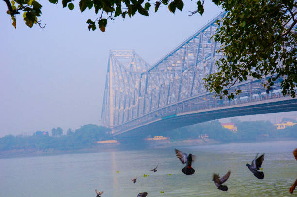 istock Howrah Bridge over Hoogly river, Kolkata, India 1155169619