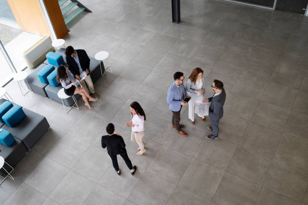 istock Business people having fun in modern office 1155172370