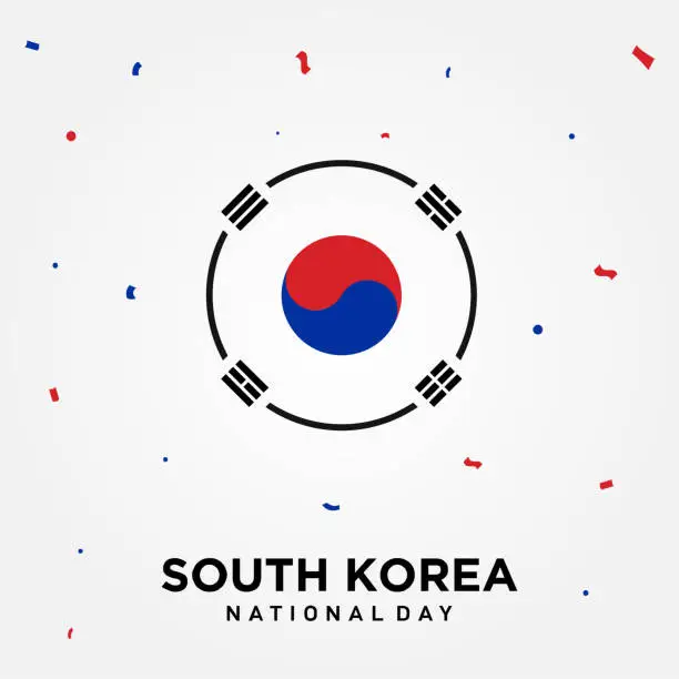 Vector illustration of South Korea National Day Vector Design