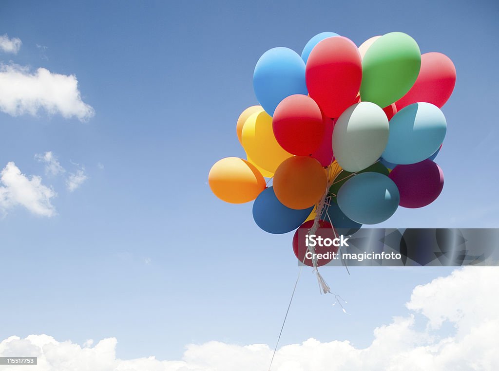 Bunte Ballons - Lizenzfrei Luftballon Stock-Foto