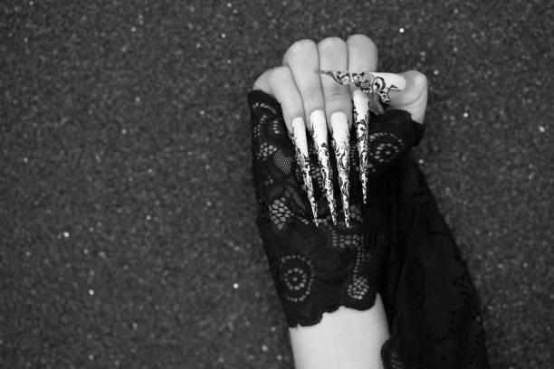 istock long fashionable nails 1155177753