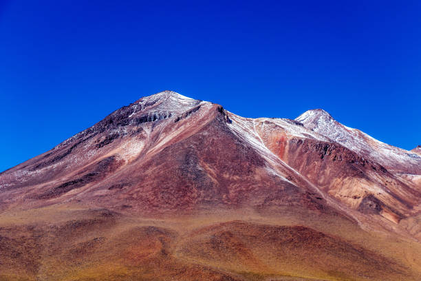 laguna miscanti alta nelle ande nel deserto di atacama, cile settentrionale, sud america - panoramic nature atacama region south america foto e immagini stock