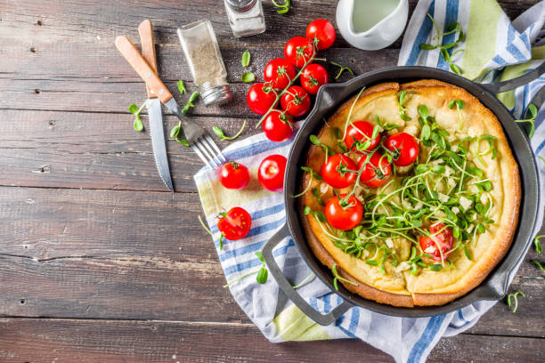 istock Savory vegan dutch baby baked pancake 1155179086
