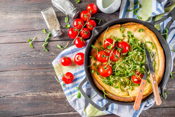 istock Savory vegan dutch baby baked pancake 1155179087