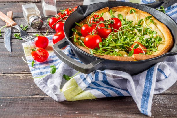 istock Savory vegan dutch baby baked pancake 1155179088