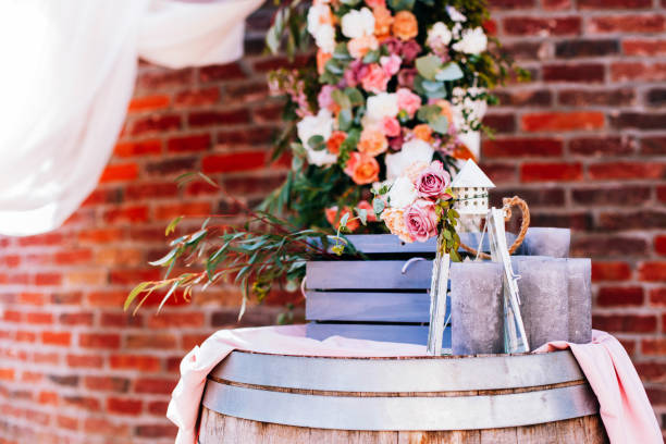 istock White lantern and black candles stand before blue wooden box 1155179479