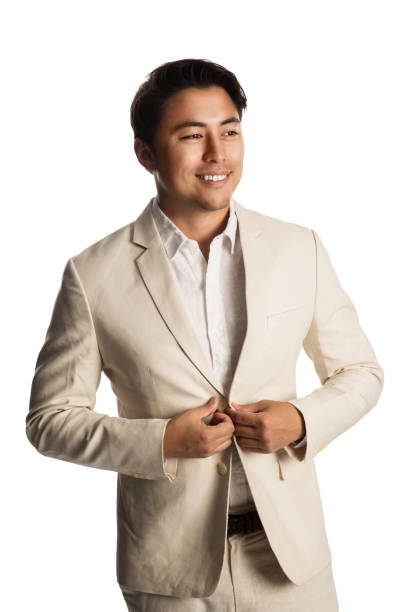 Attractive businessman looking away