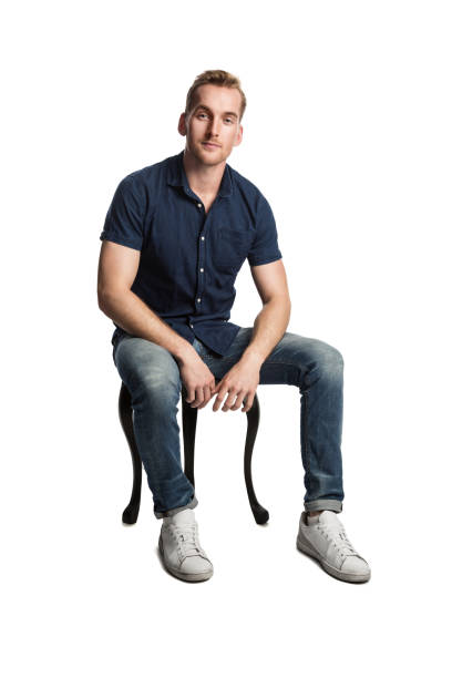 istock Mature blonde man sitting down 1155180253