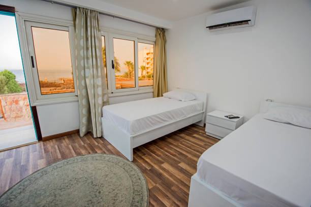 istock Twin beds in a luxury apartment 1155182630