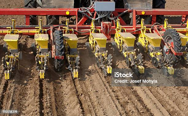 Sowing Of Beet Stock Photo - Download Image Now - Machinery, Tractor, Agriculture