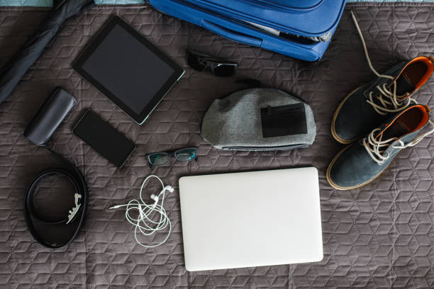 istock Male accessories and gadgets, flat lay 1155186302