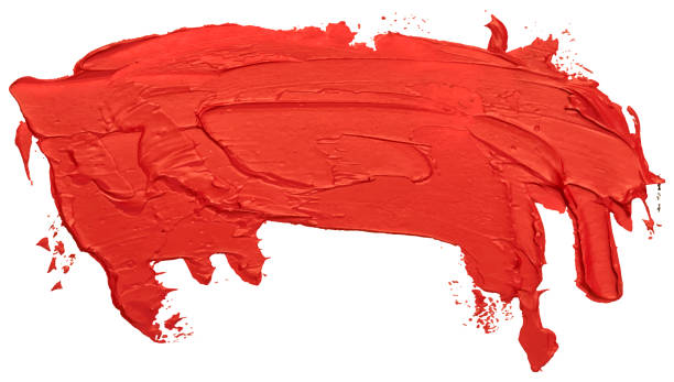 istock hand drawn isolated paintbrush stripe with dirty red color eps 10 vector illustration. 1155188244