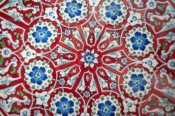 Turkish tile pattern stock photo