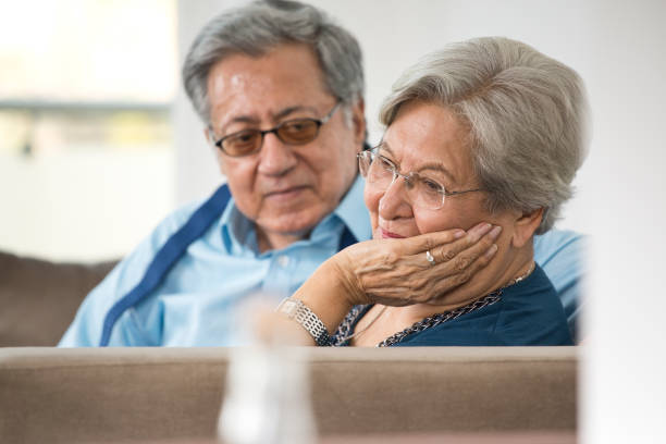 istock Senior couple at home 1155199953