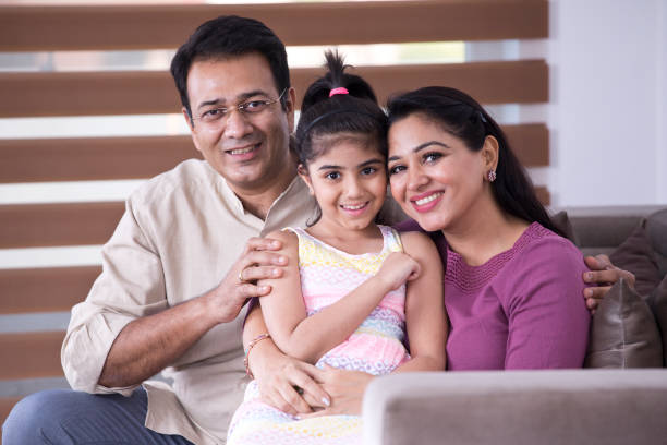 istock Happy Indian family 1155201673