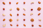 Nuts top view