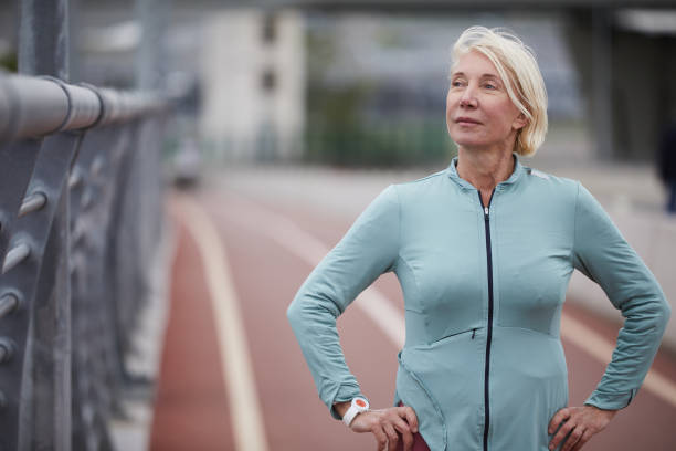 istock Blonde sportswoman 1155204426