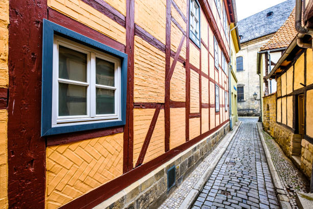 old facade in quedlinburg - germany