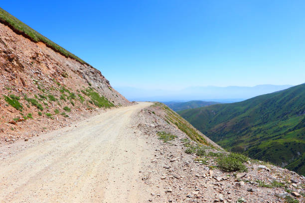 istock Open road. Mountain serpentine. Kyrgyzstan 1155205835